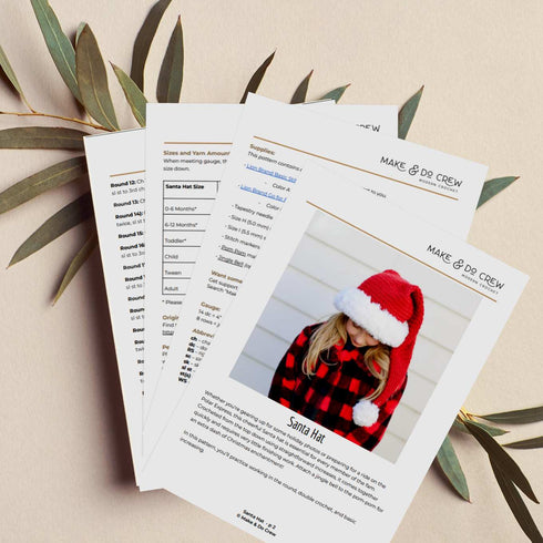 Santa Hat Crochet Pattern