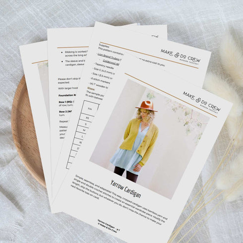 Yarrow Cardigan Crochet Pattern