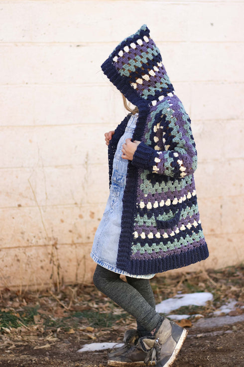 Kids Campfire Cardigan Crochet Pattern
