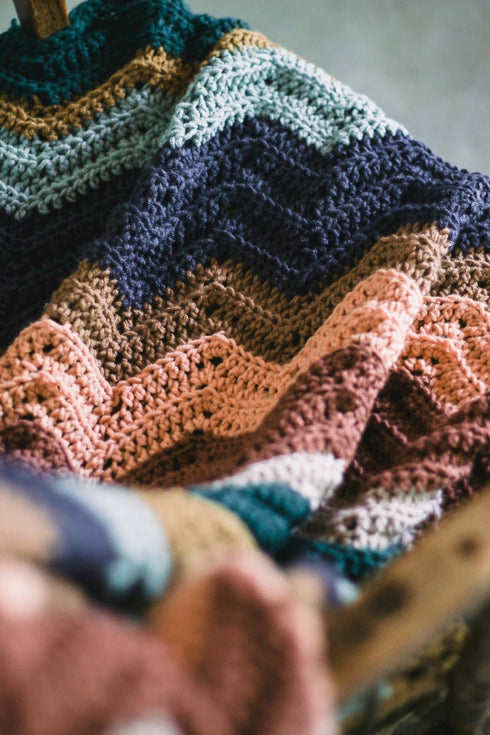 Sandstone Shadows Blanket Crochet Pattern