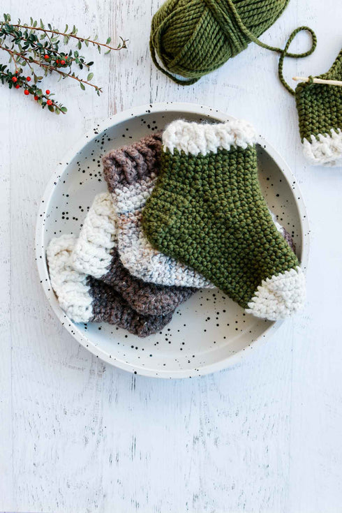 Snuggly Slipper Socks Crochet Pattern