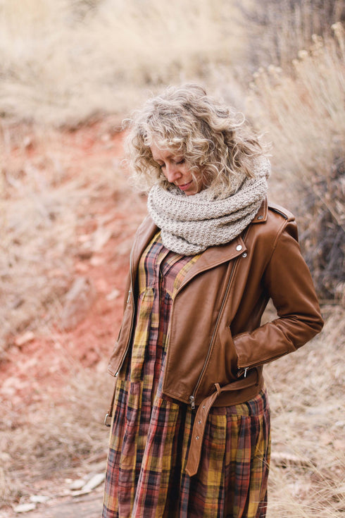 Butte Infinity Scarf Knitting Pattern