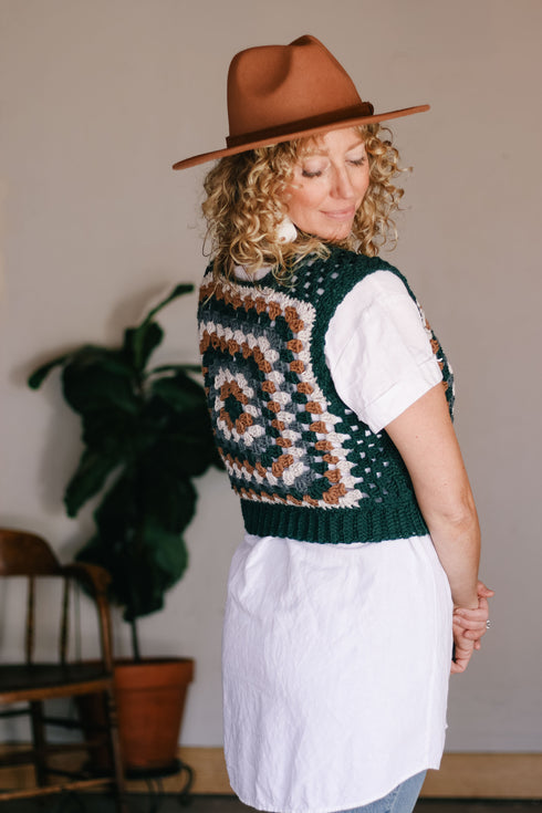 Renewal Granny Square Vest Crochet Pattern