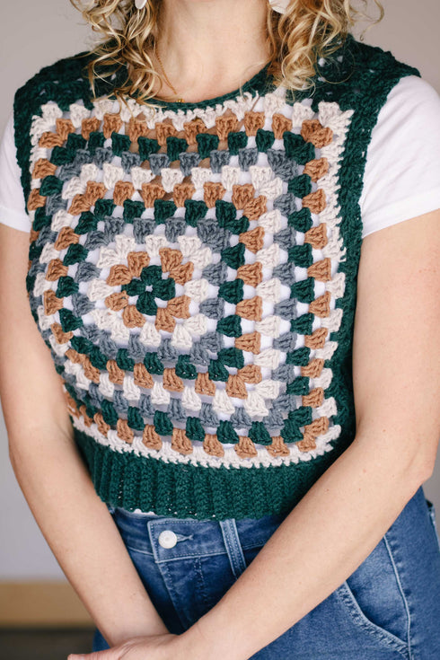 Renewal Granny Square Vest Crochet Pattern