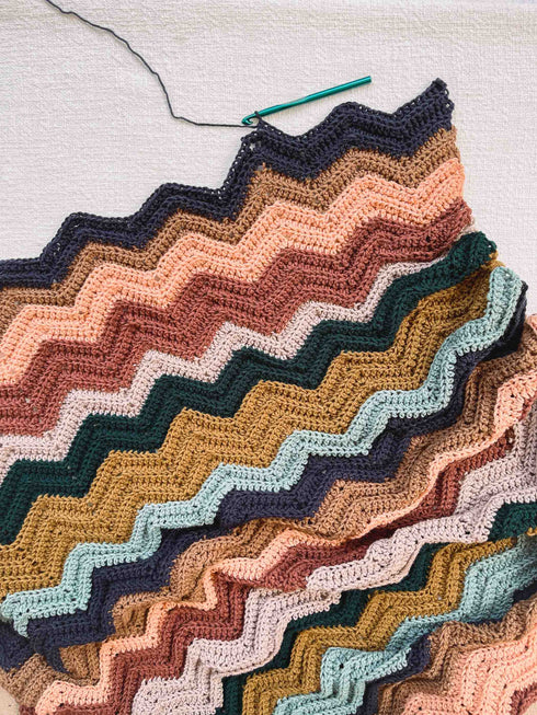 Sandstone Shadows Blanket Crochet Pattern