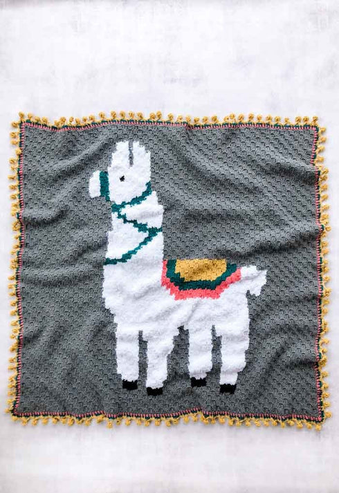 Alpaca Love C2C Blanket Crochet Pattern