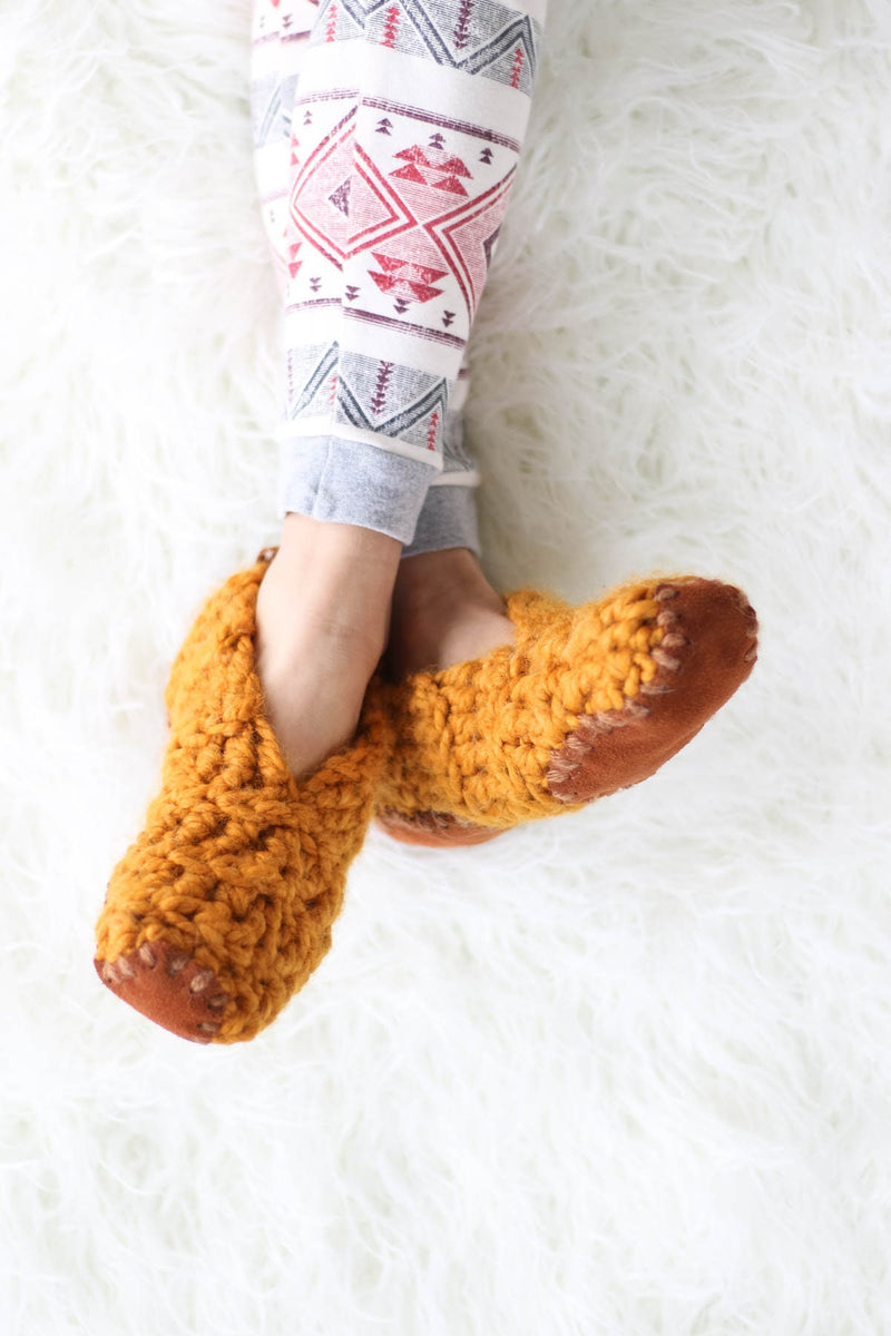 Magic Rectangle Crochet Slippers Pattern – MakeAndDoCrew