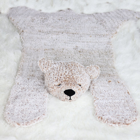 Hibernation Bear Rug Blanket Crochet Pattern