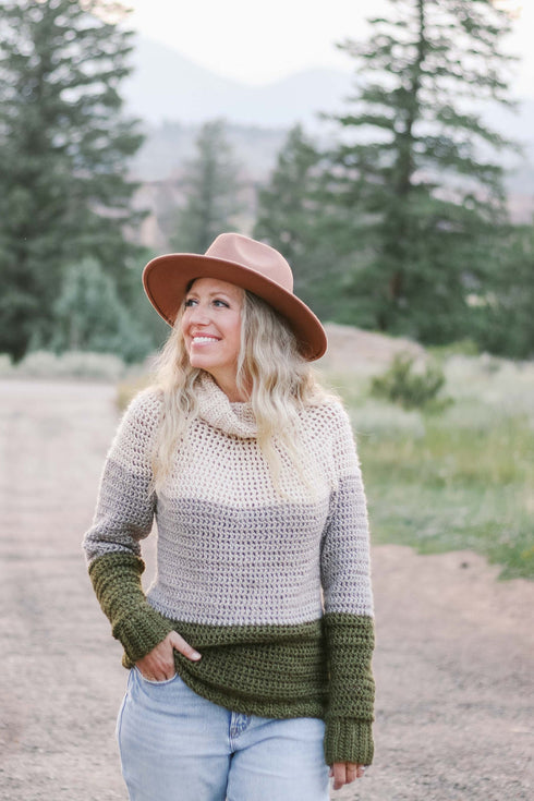 Snowbound Pullover Crochet Sweater Pattern