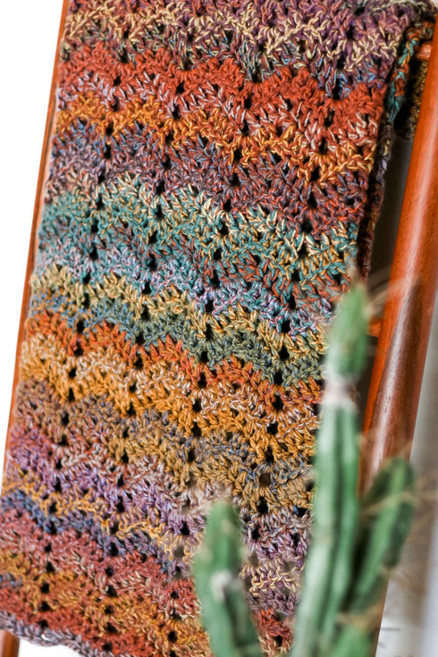 Mesa Ripple Blanket Crochet Pattern