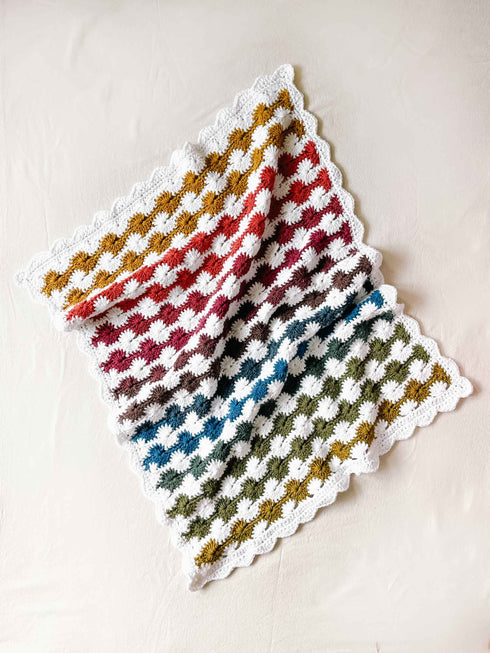 Chroma Stripes Blanket Crochet Pattern