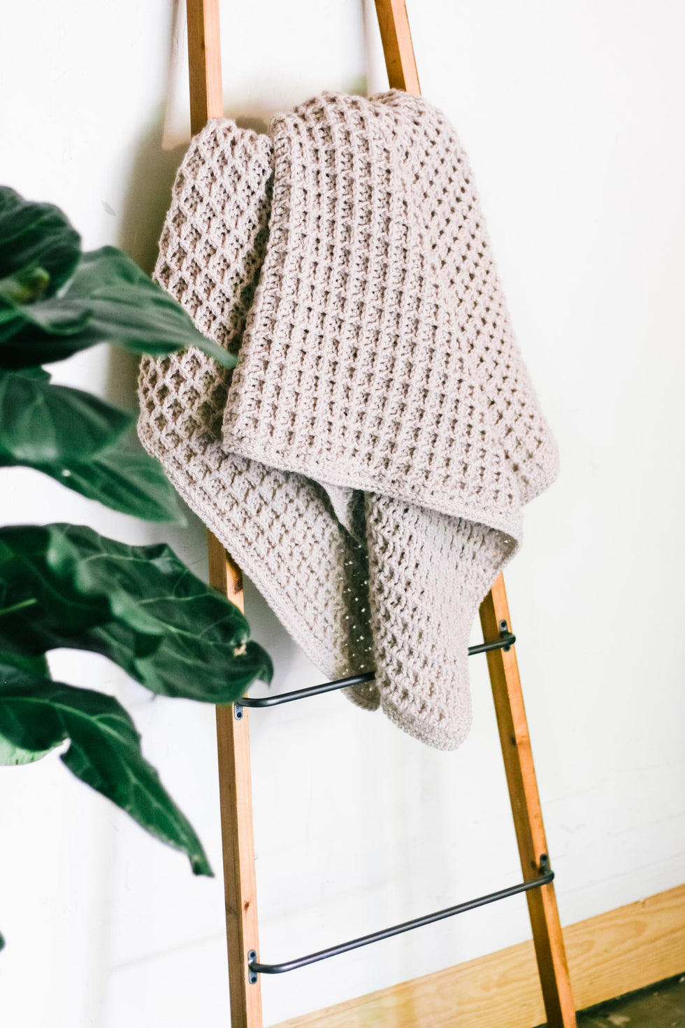 Woolly Waffles Throw Blanket Crochet Pattern MakeAndDoCrew