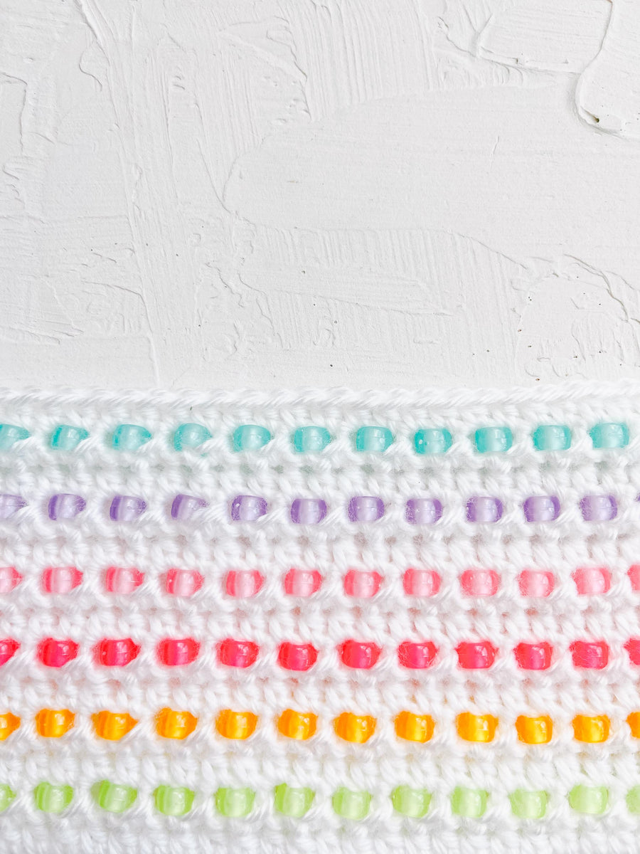 Pony Bead Weighted Blanket Crochet Pattern MakeAndDoCrew pony-bead-weighted-blanket-crochet-pattern-makeanddocrew