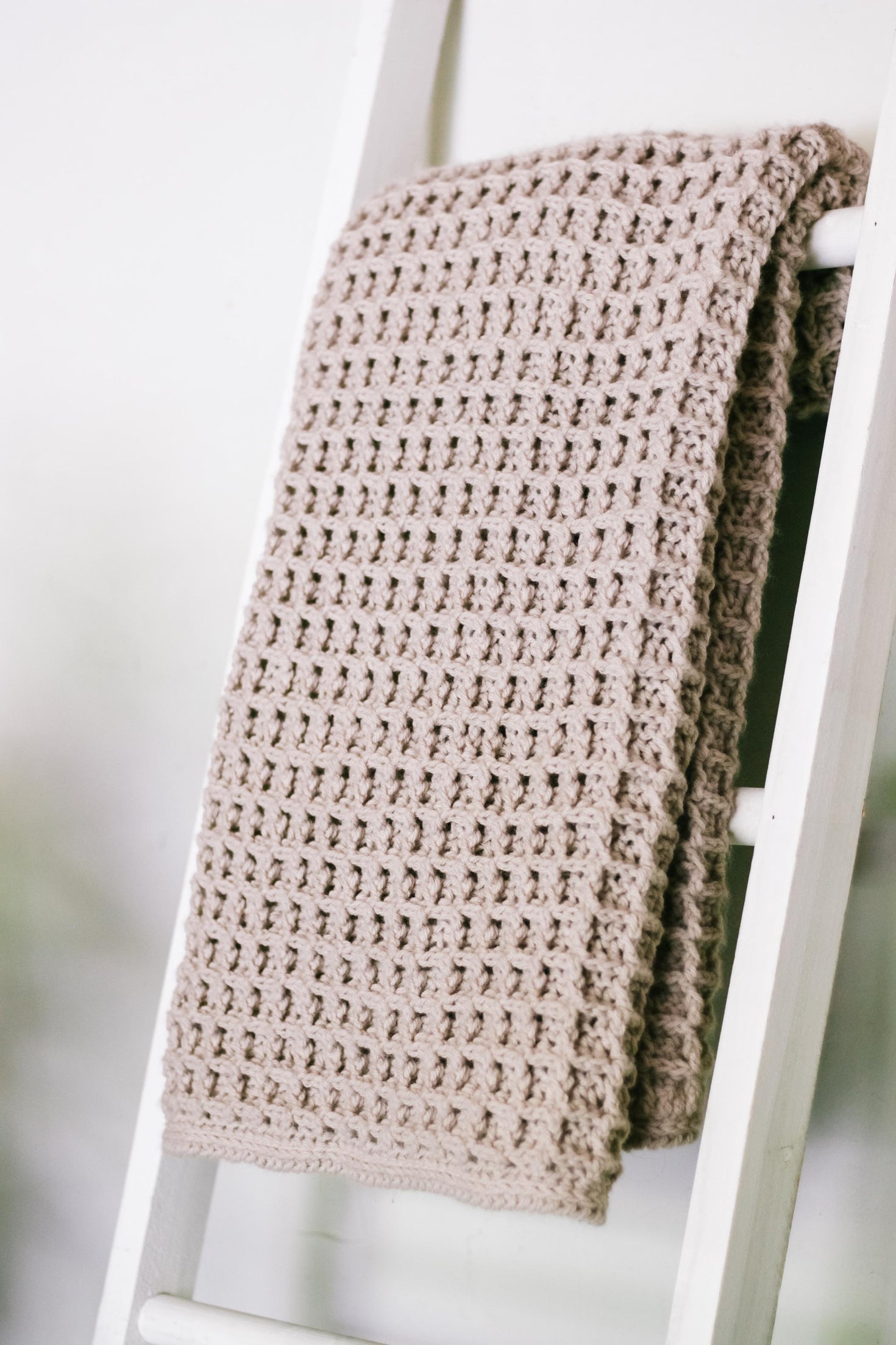 Woolly Waffles Throw Blanket Crochet Pattern MakeAndDoCrew